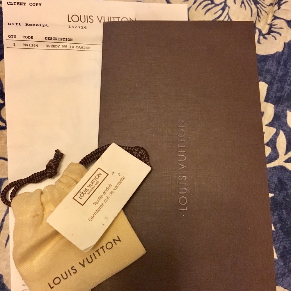 Authentic Louis Vuitton Speedy 30 Damier Azure Bag - Picture 3 of 8